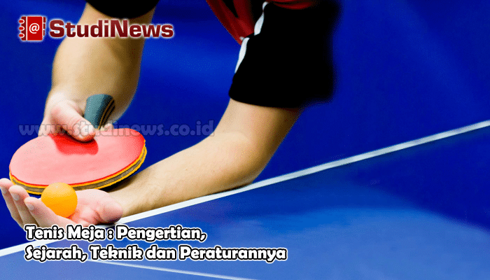 Tenis Meja Pengertian Sejarah Teknik dan Peraturannya